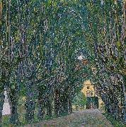 Gustav Klimt Avenue in the Park of Schloss Kammer oil painting reproduction